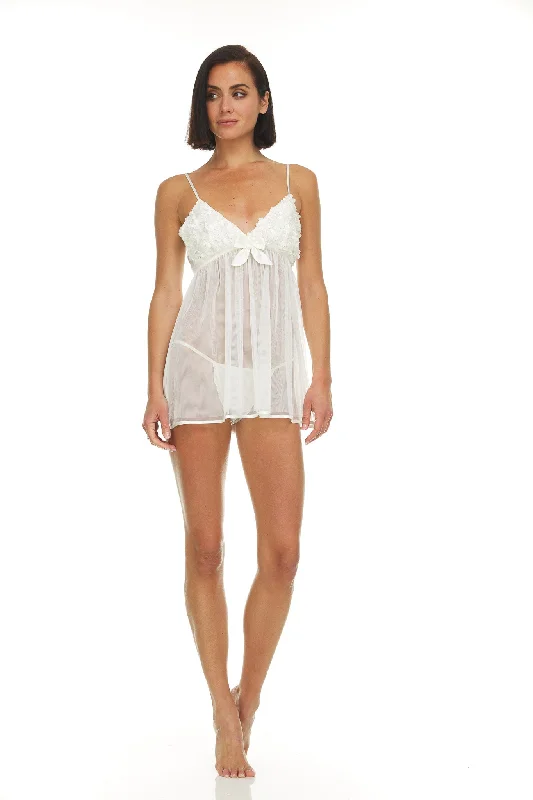 Bellflower Flirty Chemise & Thong Set