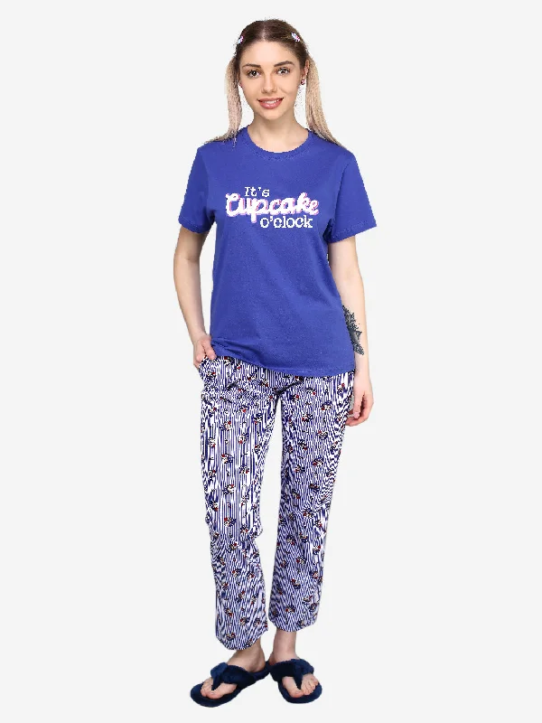 Evolove Cotton Womens Night Suit (pajama Set)