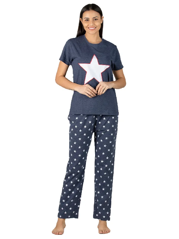 Evolove Dark Blue Super soft most comfortable Pajama set