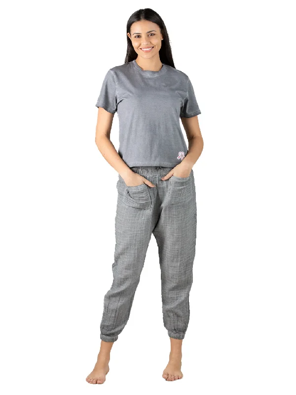 Evolove Grey Super soft most comfortable Pajama set