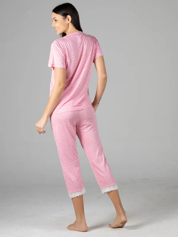 Evolove Pink Super soft most comfortable Pajama set