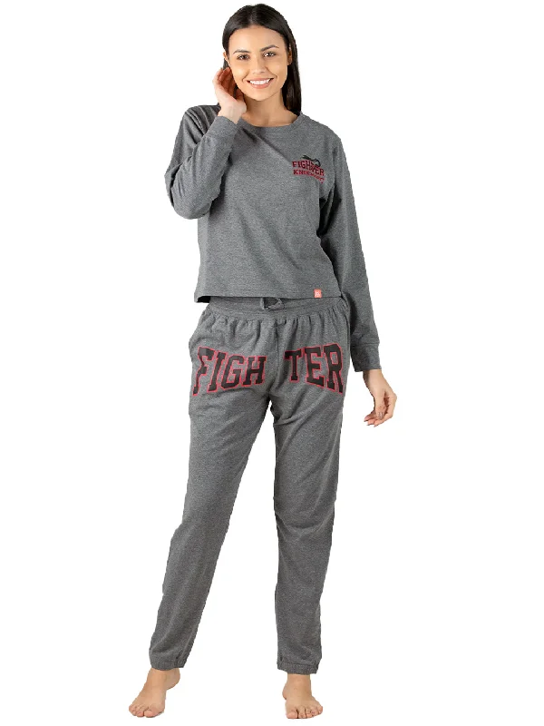 Evolove super soft most comfortable Pajama set track suit 100% superior cotton with pockets