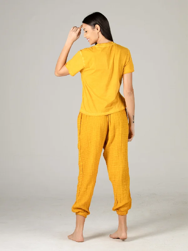 Evolove yellow Super soft most comfortable Pajama set