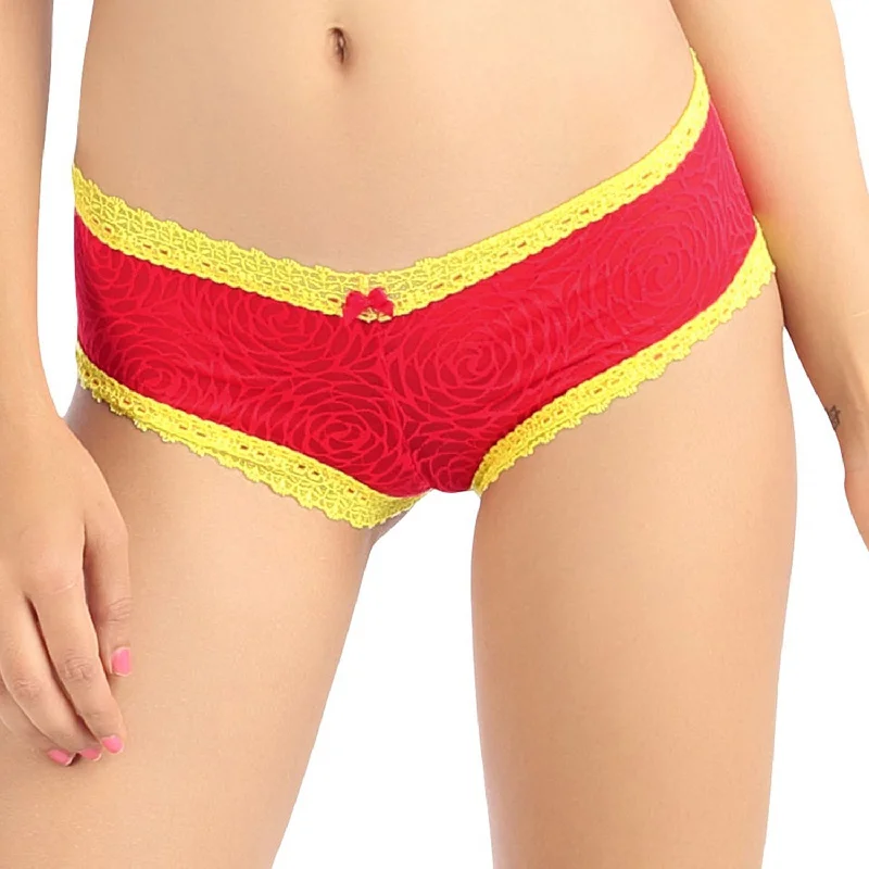 Hipster Lace Panties Red