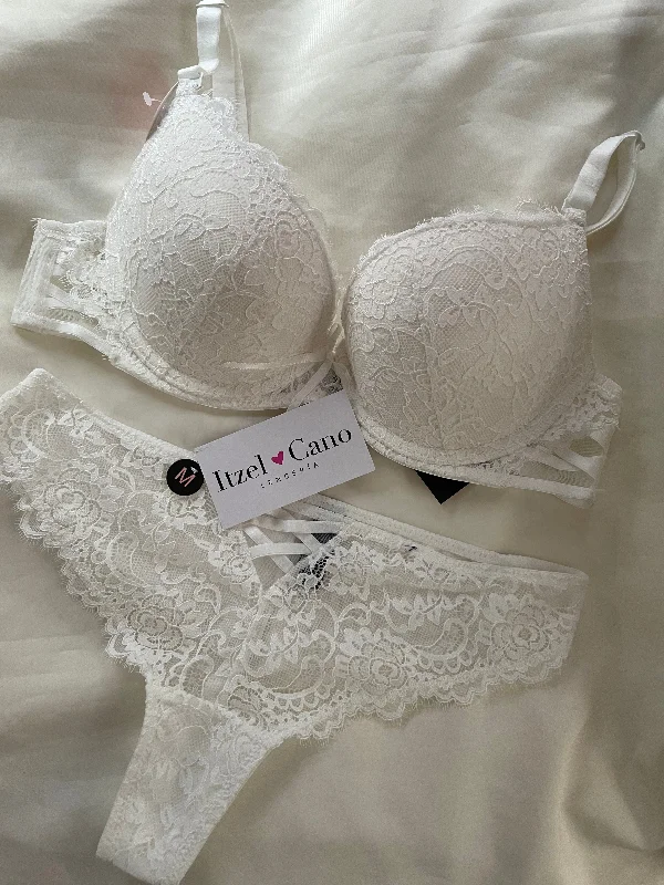 Set encaje blanco 34B