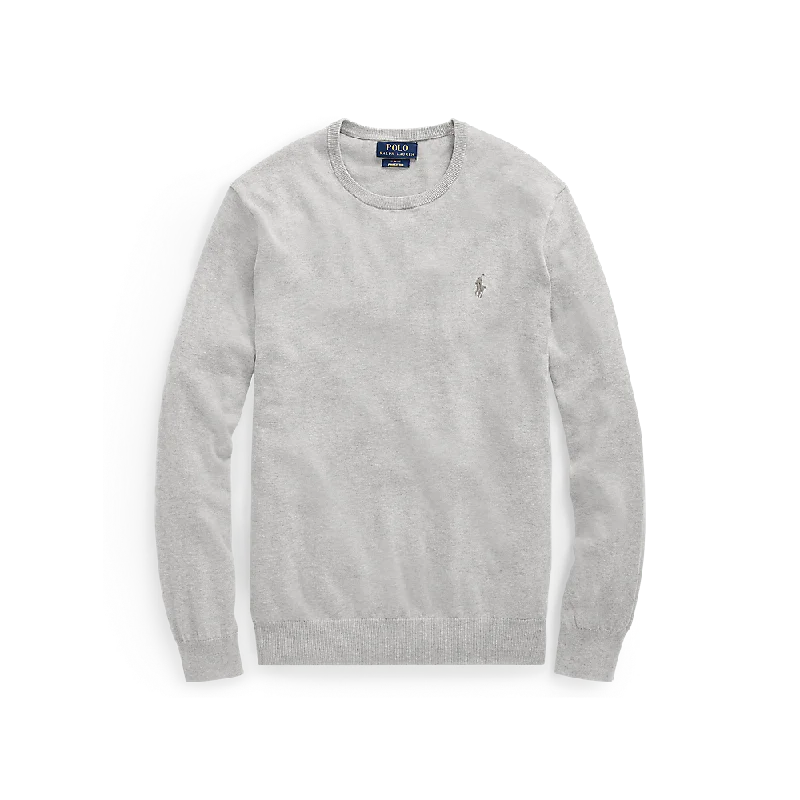 Slim Fit Cotton Sweater - Heather