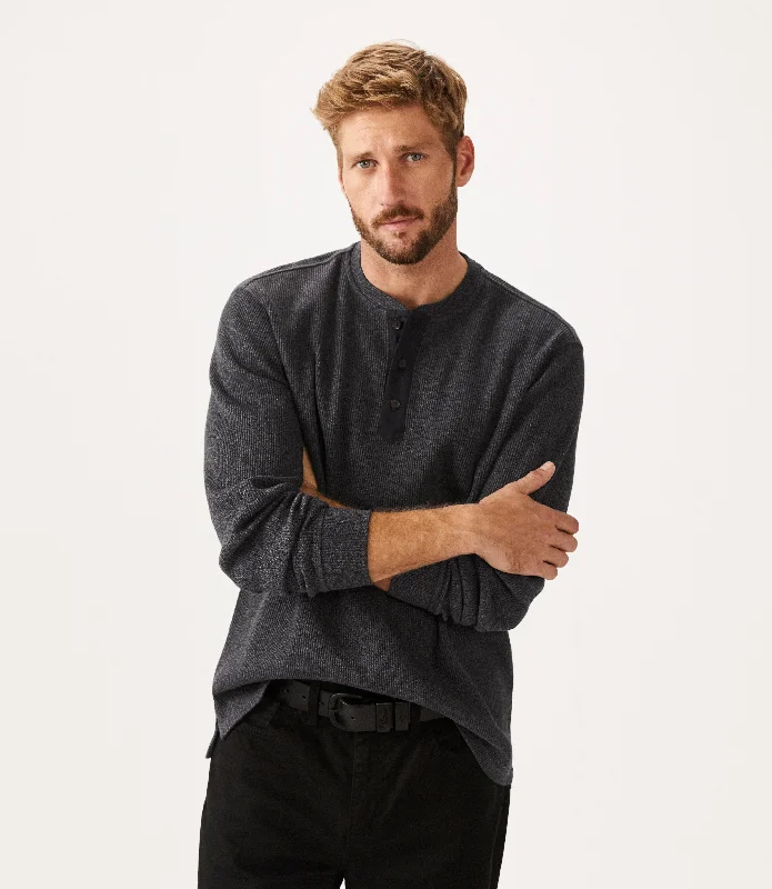 Croyden Henley Pullover - Charcoal