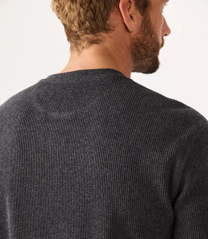 Croyden Henley Pullover - Charcoal