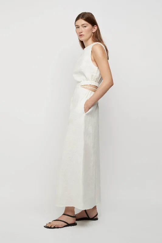 Lya Linen Tie Dress