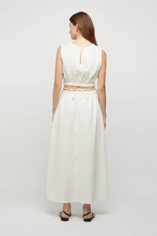 Lya Linen Tie Dress