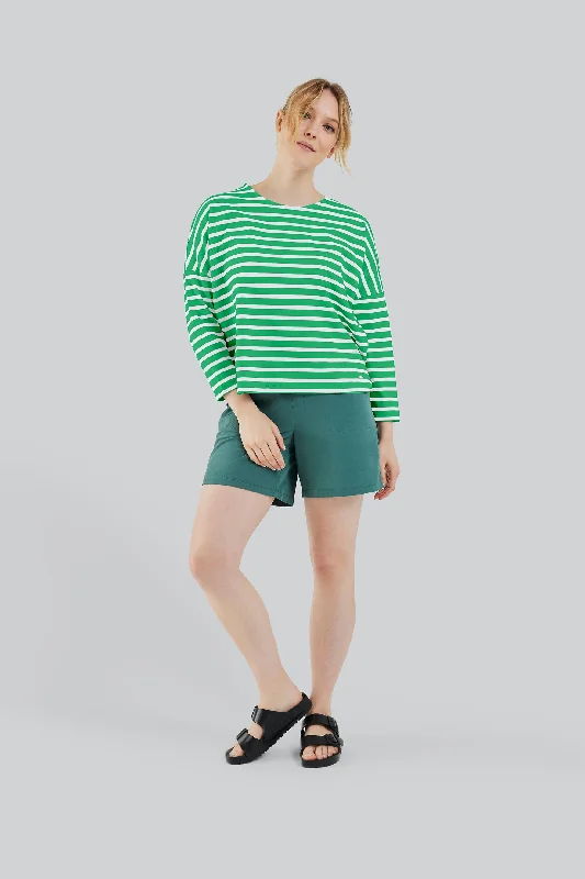 KELLY GREEN STRIPE / XS