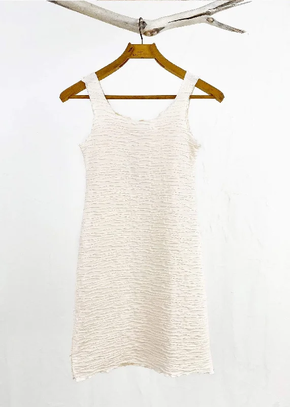 Powder Puff Crinkle Textured Tank Dress