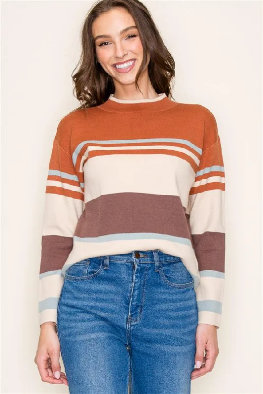 Pumpkin Everything Mock Sweater