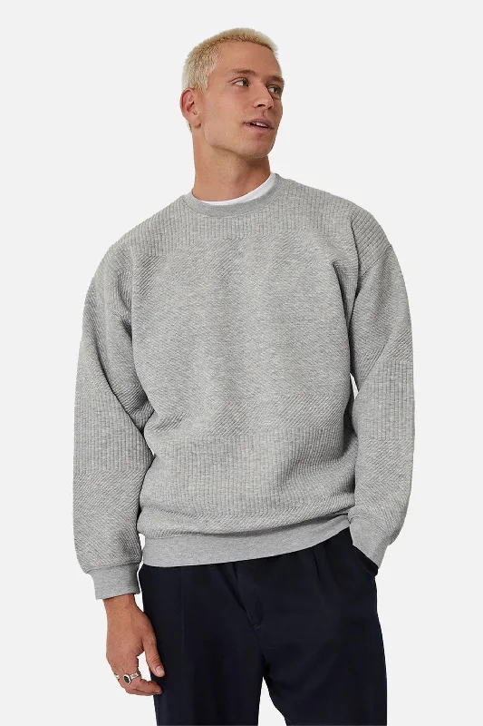 The Robinson Sweater - Light Grey Marle