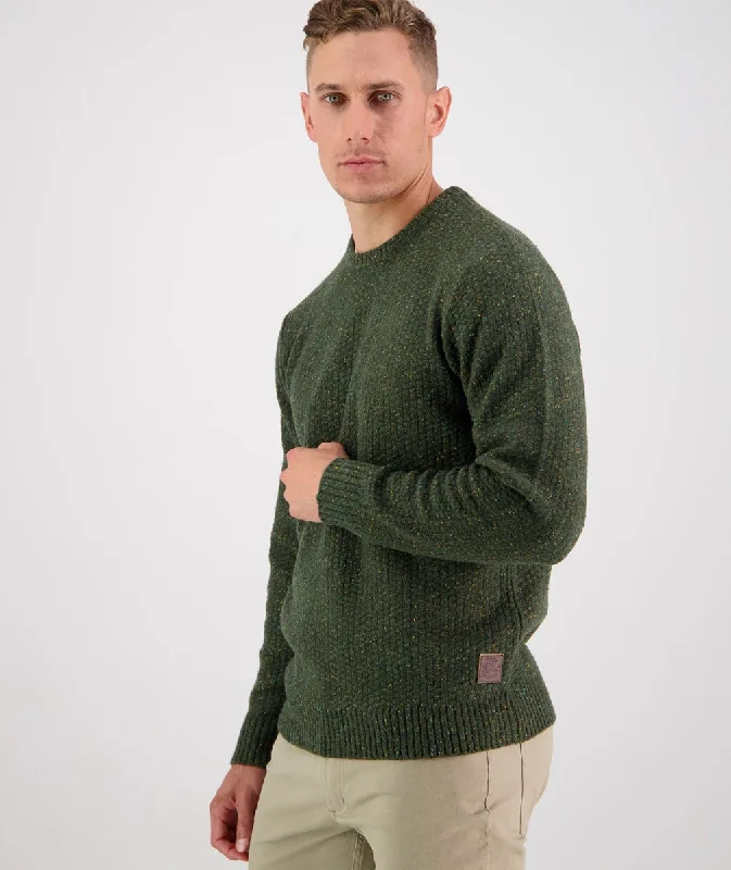 Sentry Hill Crew Neck Jumper - Olive