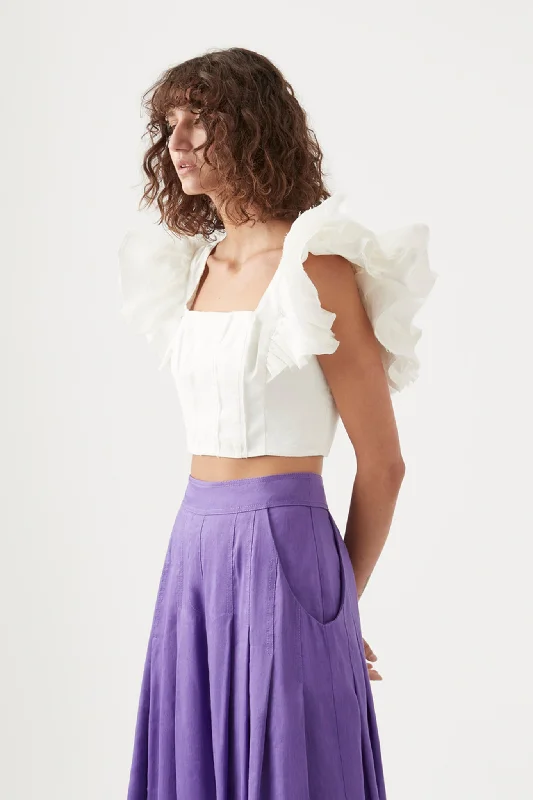 Vanades Frill Crop Top