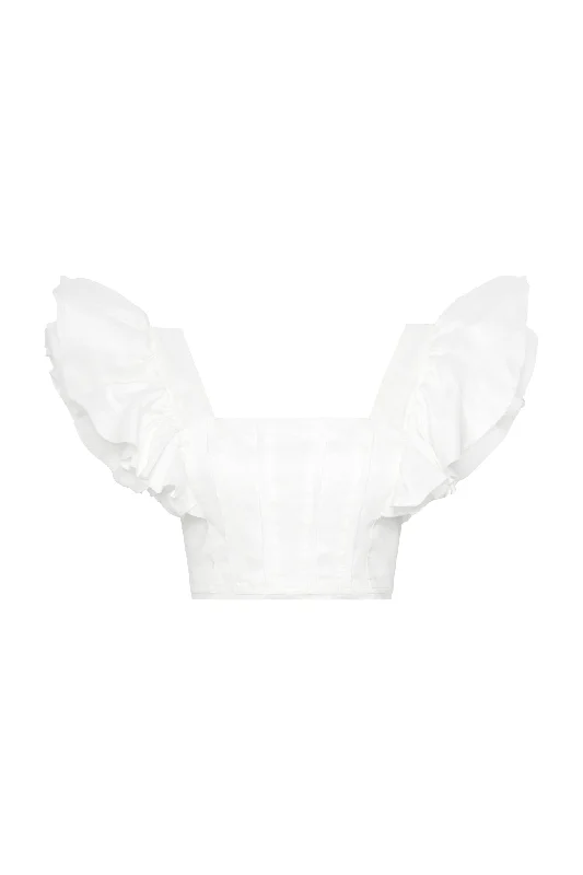 Vanades Frill Crop Top