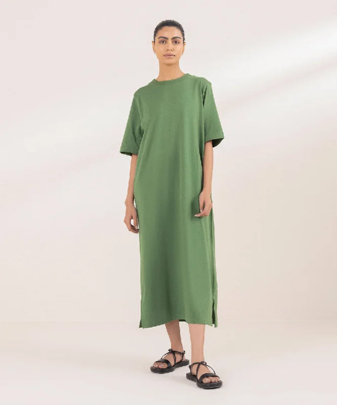 T-Shirt Dress With Side Slits