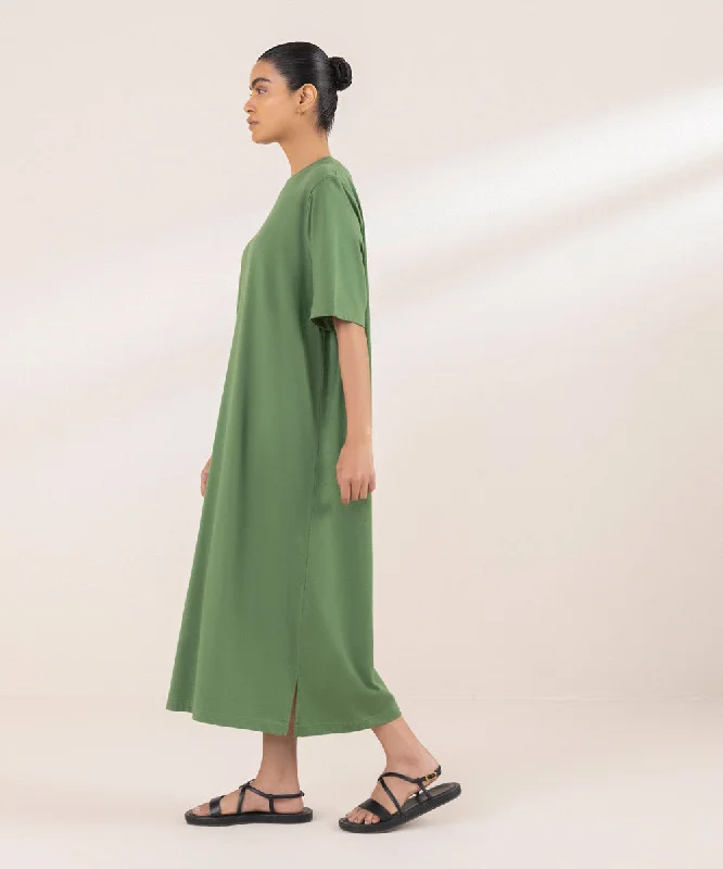 T-Shirt Dress With Side Slits