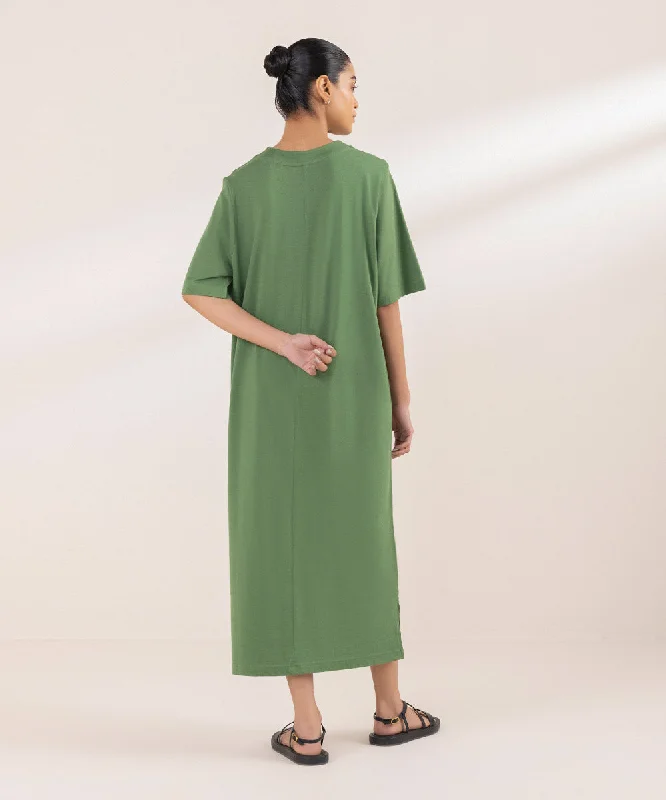 T-Shirt Dress With Side Slits