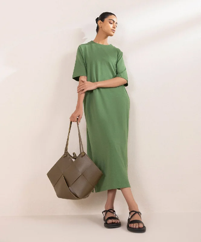 T-Shirt Dress With Side Slits