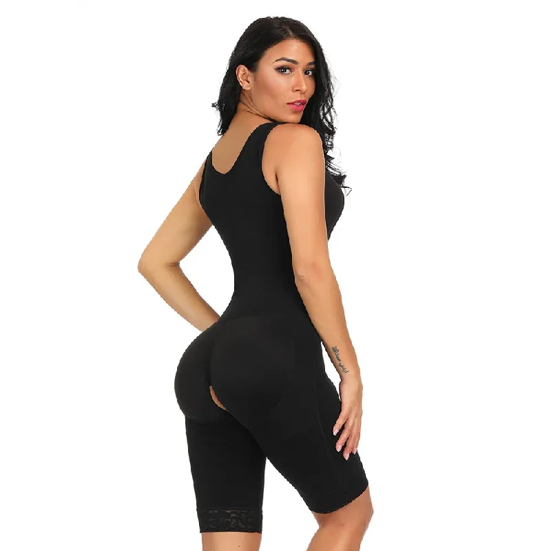 Bodysuit with Wide Straps- Figure Sculpting