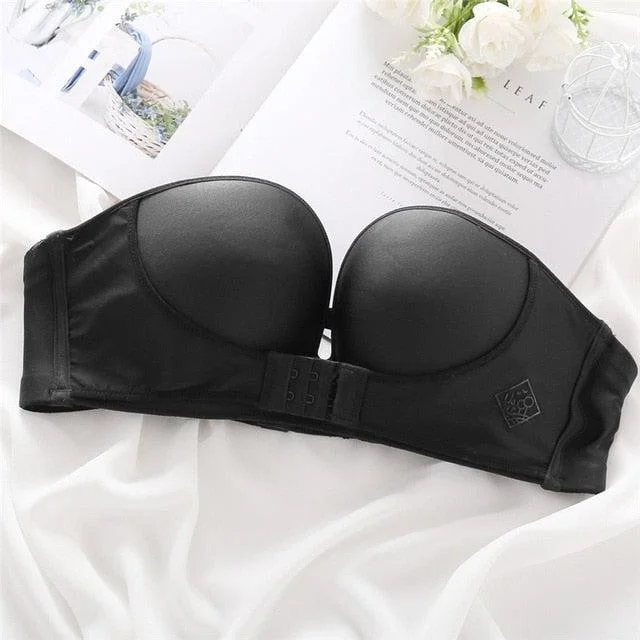 HLS Sexy Strapless Under Cup Lift Push Up Bra