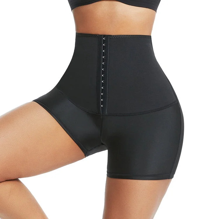 Women's Yoga Shorts Fitness Workout Elastic Waist Adjustable High Waist Tummy Trimmer Waist Trainer Corset Shorts