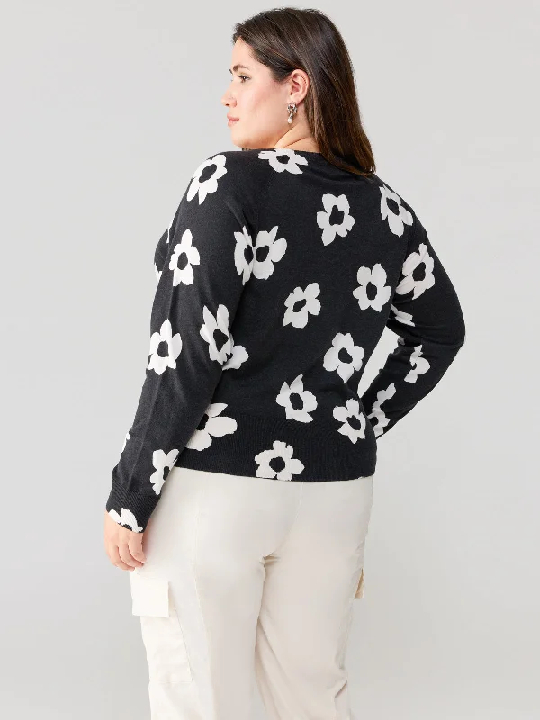 All Day Long Sweater Flower Pop Inclusive Collection