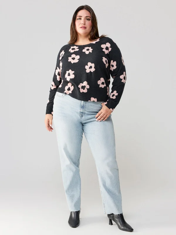 All Day Long Sweater Rose Smoke Flower Pop Inclusive Collection