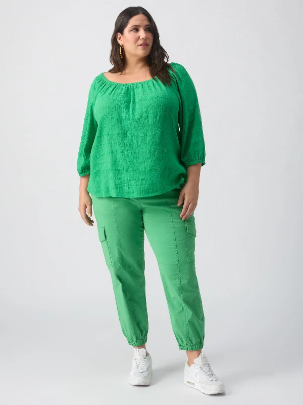 Beach To Bar Blouse Green Goddess Inclusive Collection