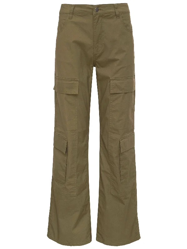 Low Slung Y2K Standard Rise Cargo Pant Mossy Green