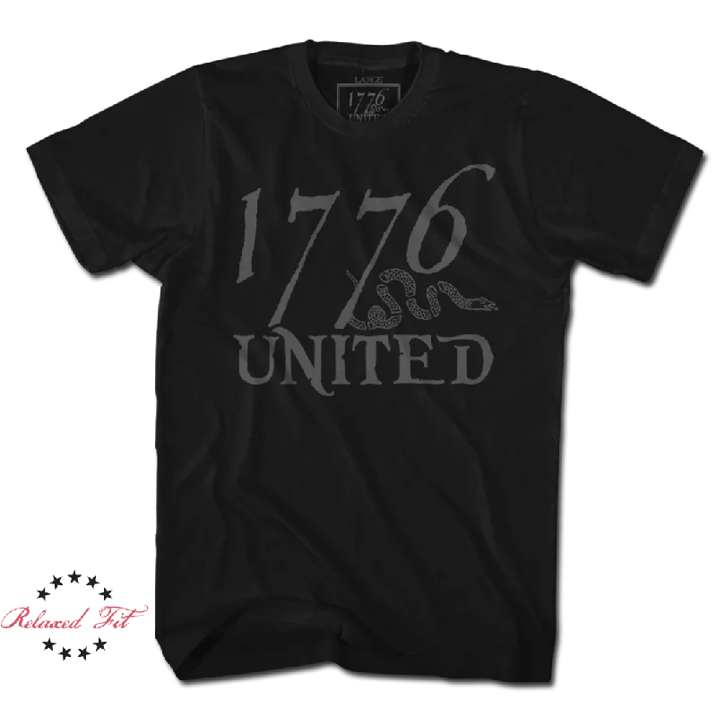 1776 United® Logo Tee - Blacked Out (LIMITED) - Women's Relaxed Fit