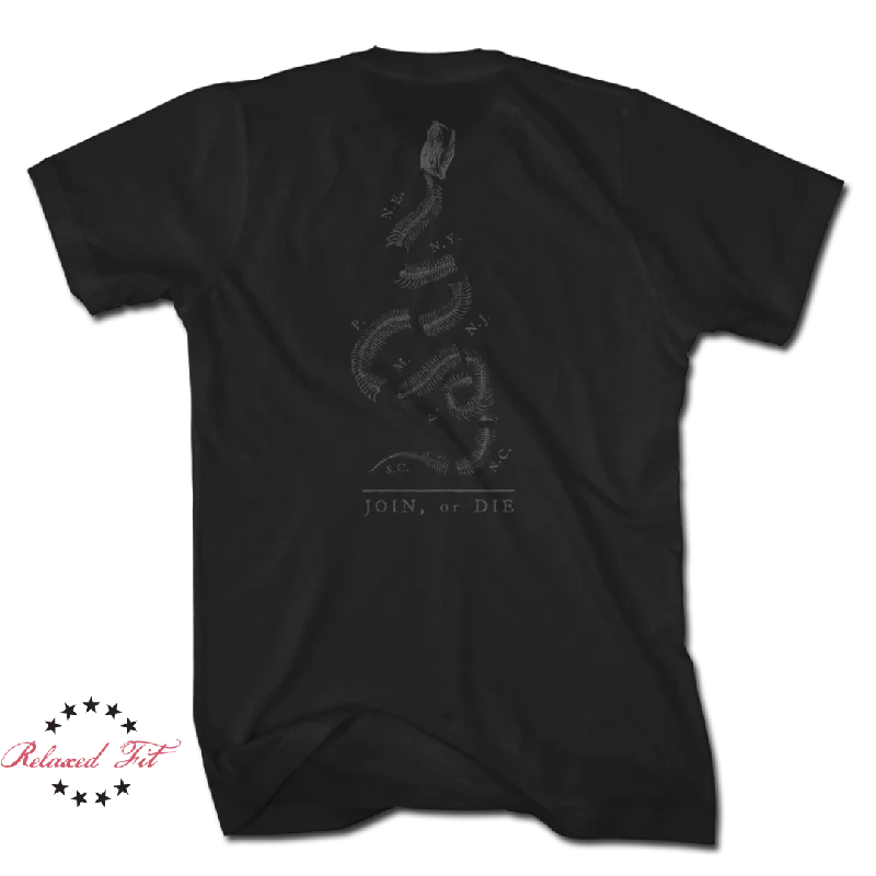 Join or Die Skeleton - Blacked Out (LIMITED)- Women's Relaxed Fit