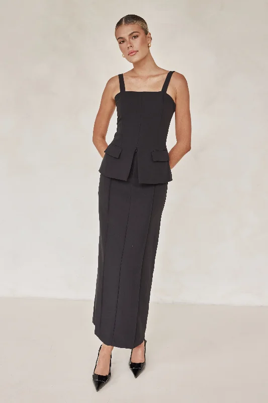 Daine Maxi Skirt (Black)