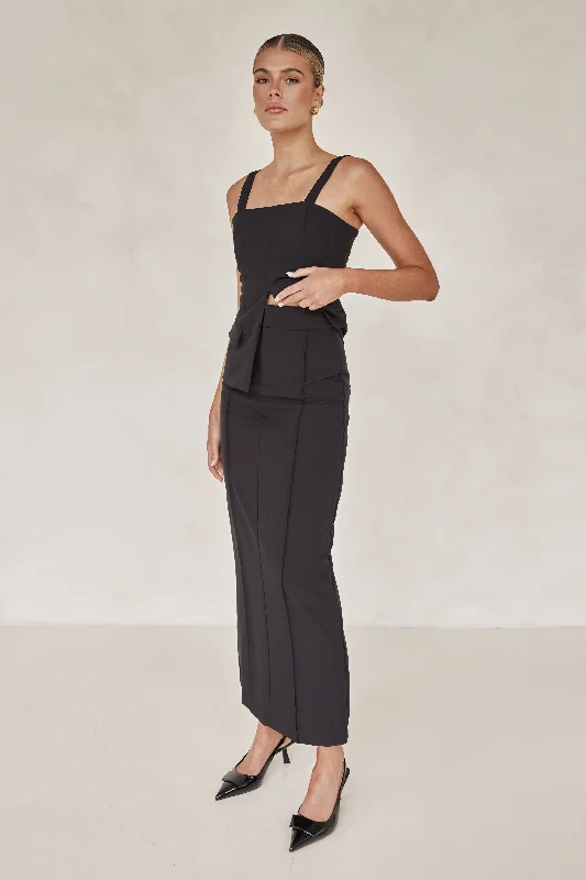 Daine Maxi Skirt (Black)