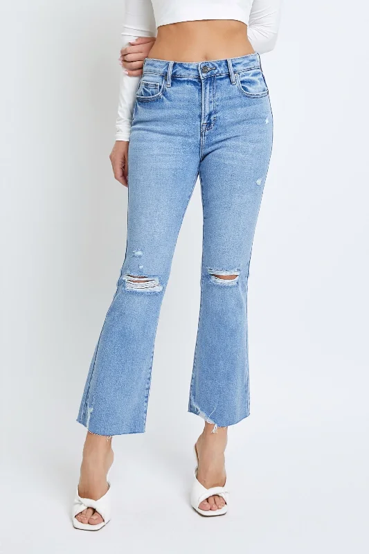 Happi Cropped Flare Denim