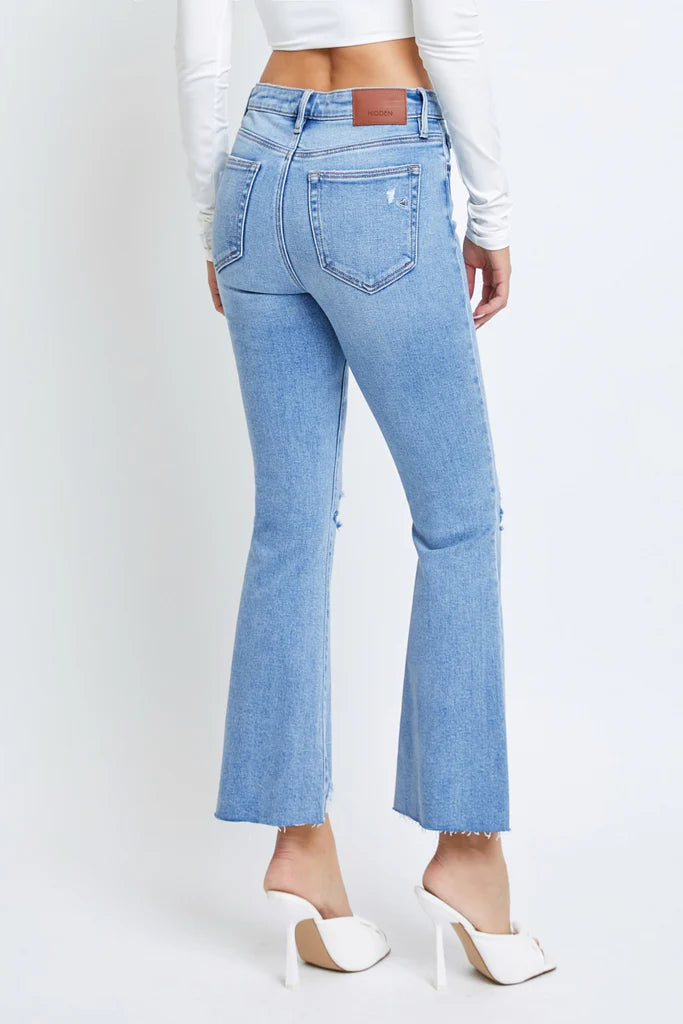 Happi Cropped Flare Denim