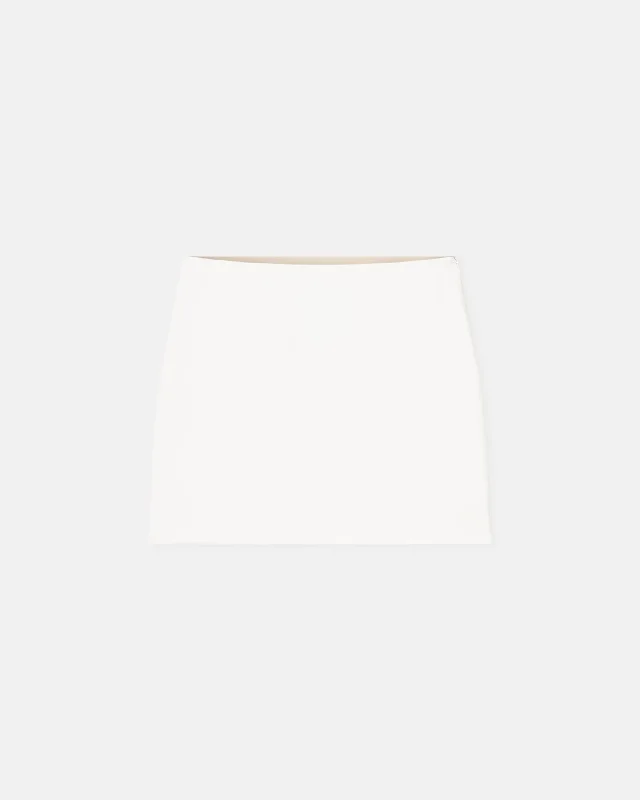 Briel - Tailored Mini Skirt - Off White