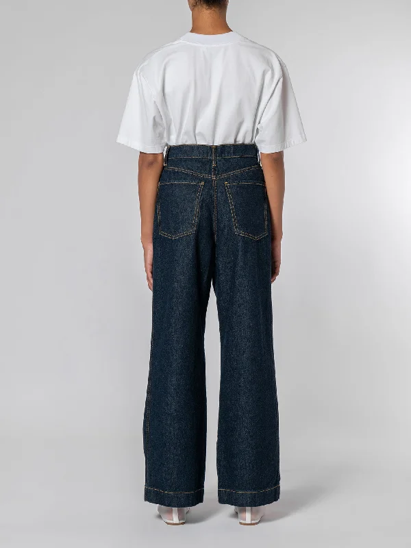 Pleat Jean Pure Blue