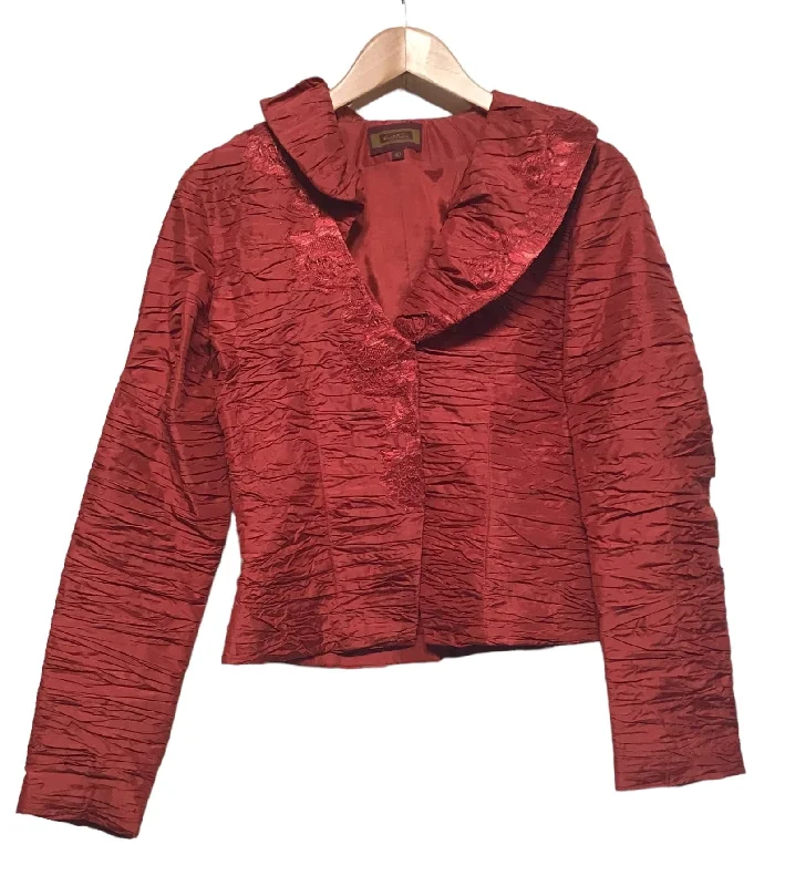 Red Textured Blazer (Size M)