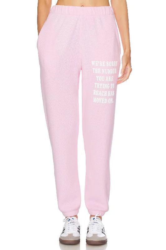 Revamped Mac Slim Sweatpants In Pink