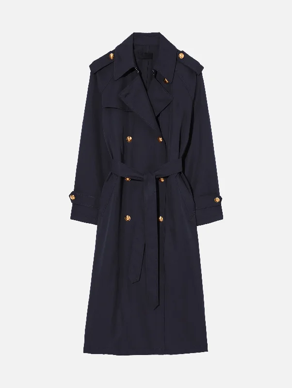 Toussaint Trench Coat in Dark Navy