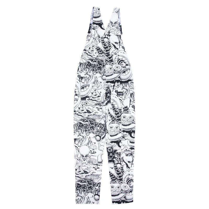 Dark Twisted Fantasy Overalls (Black/White)