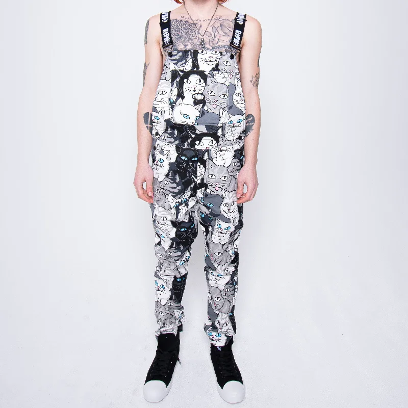 Family Tree Twill Overalls (Black)