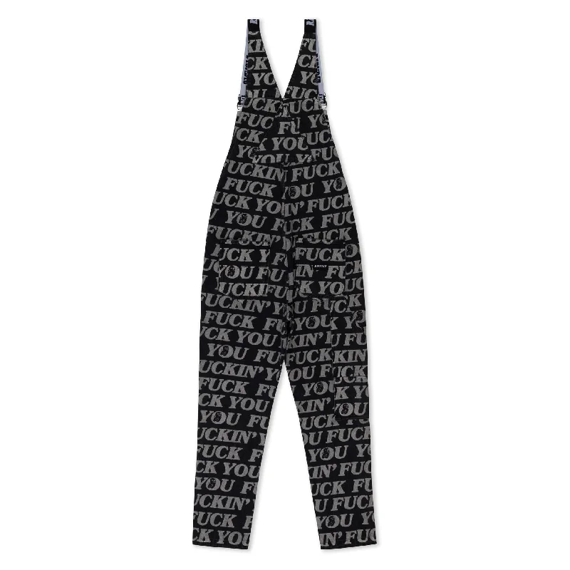 Fuckin Fuck Denim Overalls (Black)