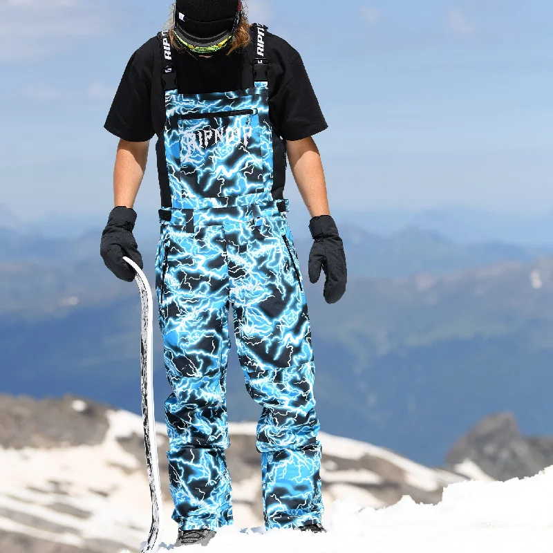 Nikola Snowboard Bib Pants (Black / Blue)