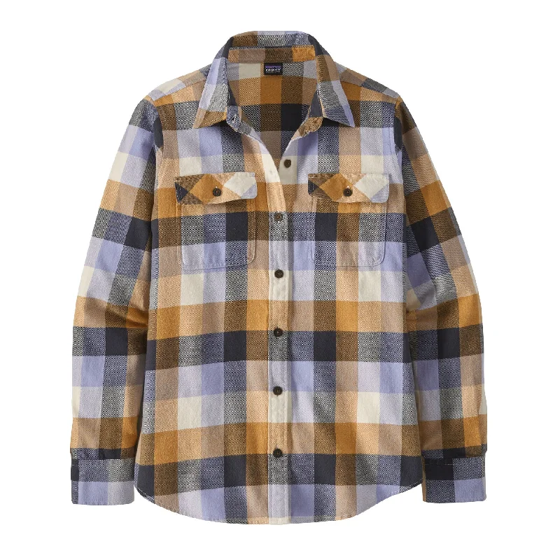 Women's Long-Sleeved Organic Cotton Midweight Fjord Flannel Shirt