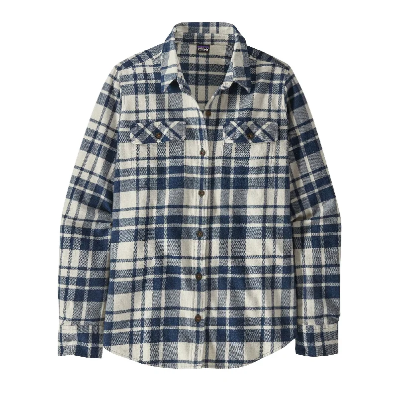 Women's Long-Sleeved Organic Cotton Midweight Fjord Flannel Shirt