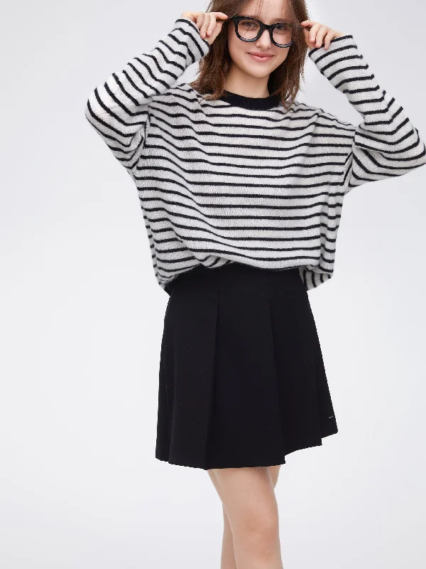 Classic black and white striped jumper